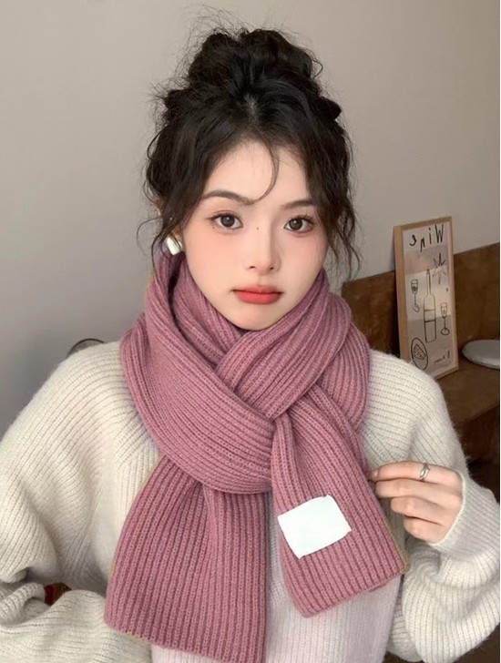Warm Knitted Wool Soft Scarf 